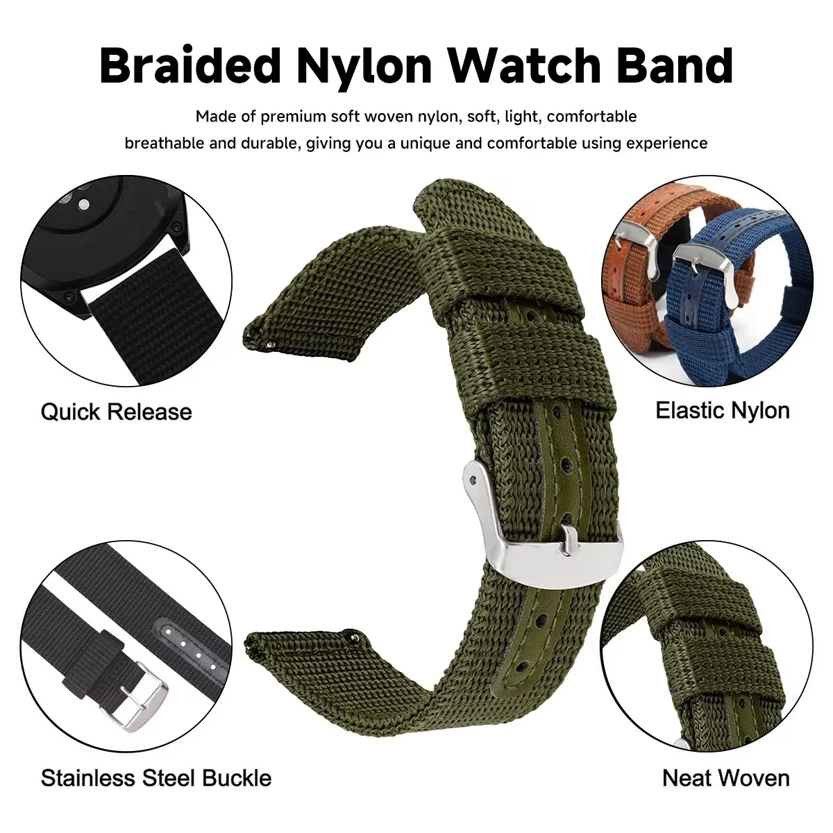High Quality Nylon Canvas Watc - Canvas Strap Watch avaliação e preço