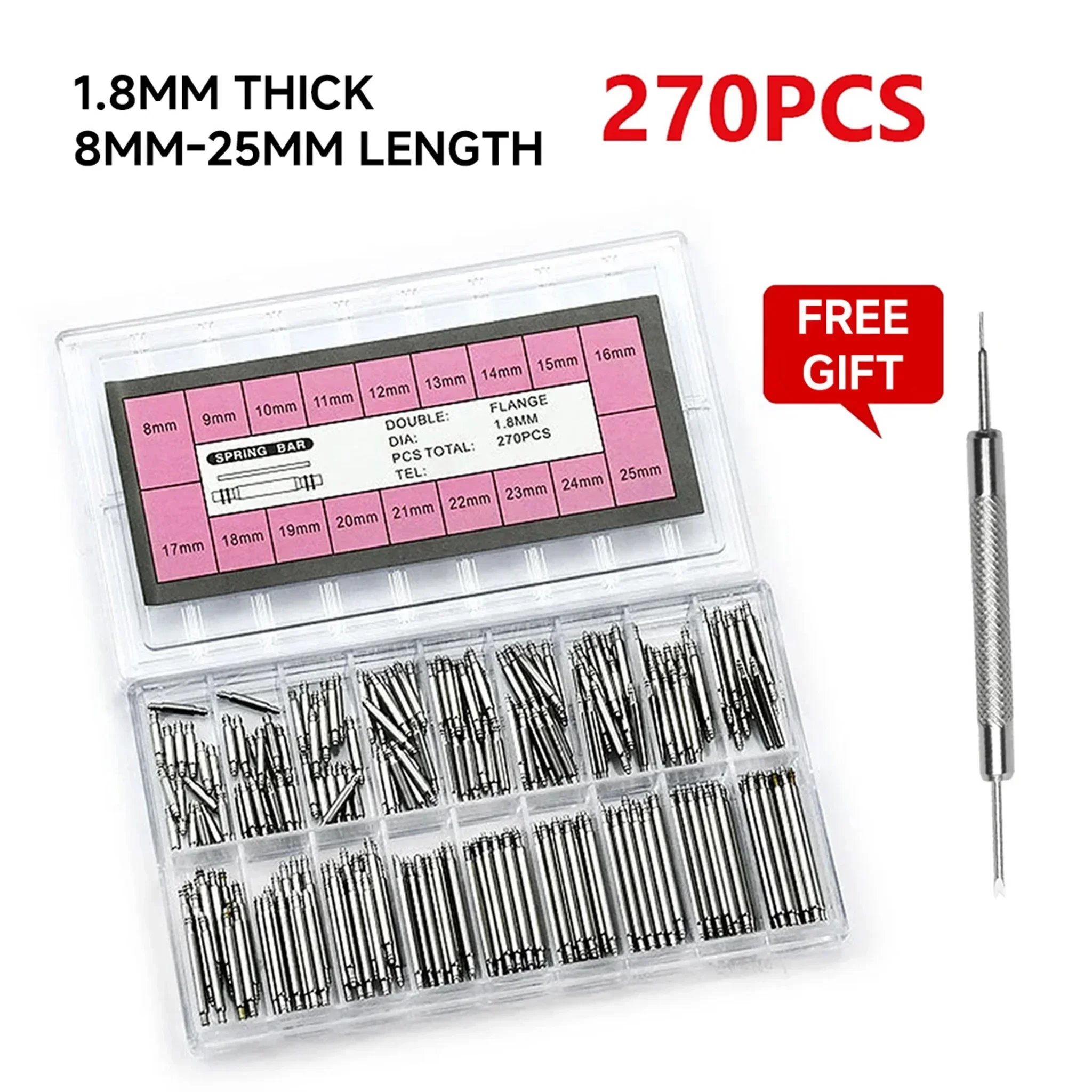 270pcs/set Strainless Steel Sp - Spring Bar Tool Set avaliação e preço