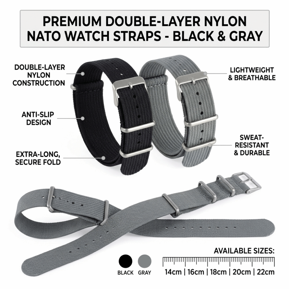 14/16/18/20/22mm NATO Watch Ba - Nato Strap Nylon avaliação e preço