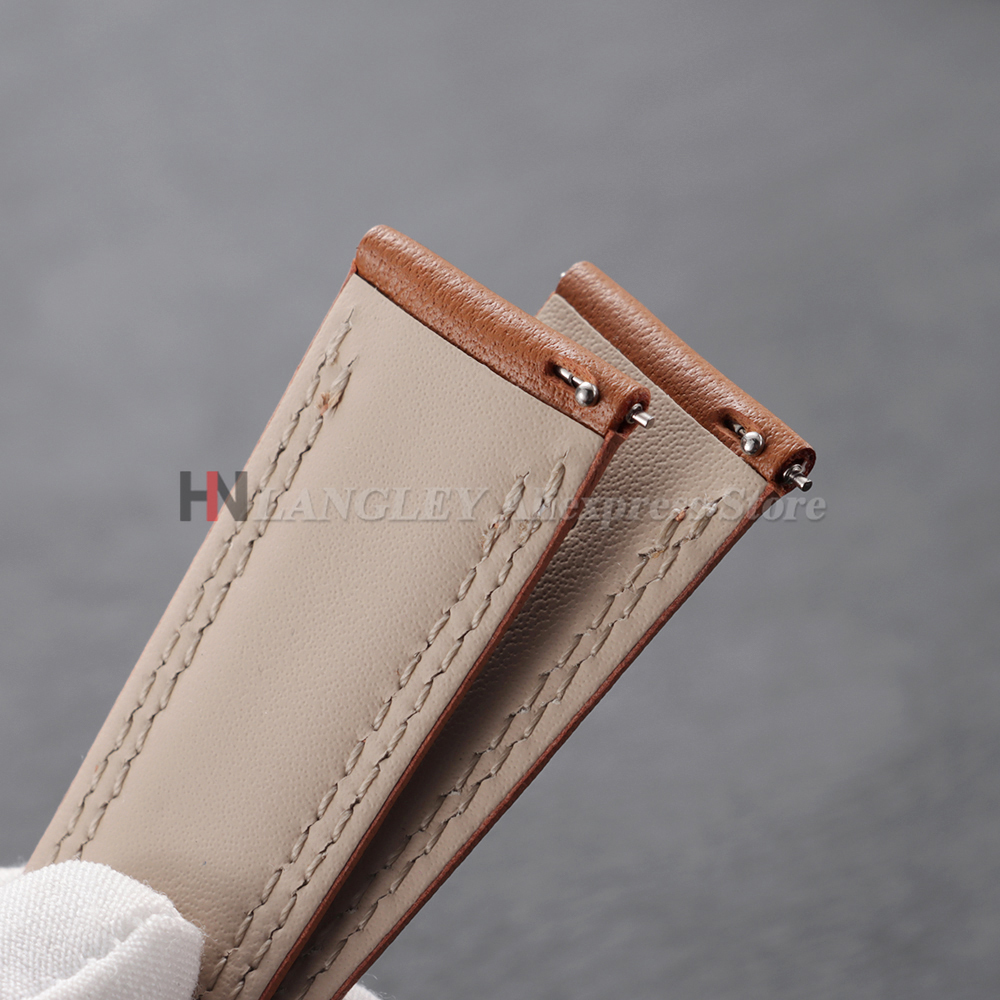 Calfskin Genuine Leather Watch - Rubber Strap Diver avaliação e preço