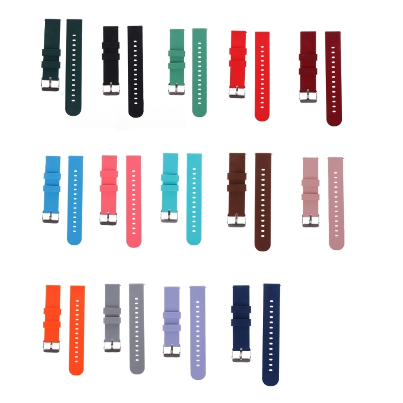 Silicone Strap 20/22mm Soft Qu - Silicone Watch Band 22Mm avaliação e preço
