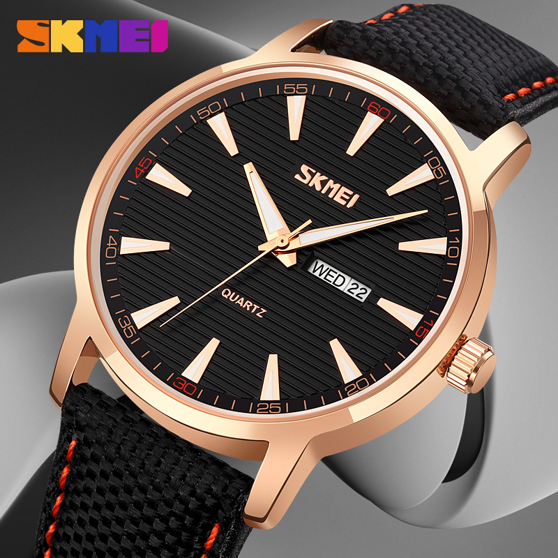 SKEMI Multifunctional Waterpro - Canvas Strap Watch avaliação e preço