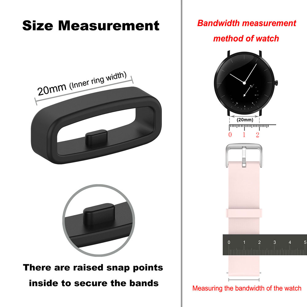 18 20 22mm Watch Band Ring Rub - Silicone Watch Band 22Mm avaliação e preço