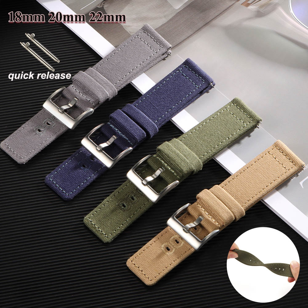 Nylon Woven Canvas Watch Band  - Canvas Strap Watch avaliação e preço