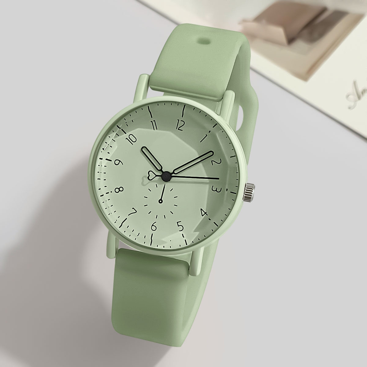 Fashion Arabic Dial Women Quar - Silicone Band Women avaliação e preço