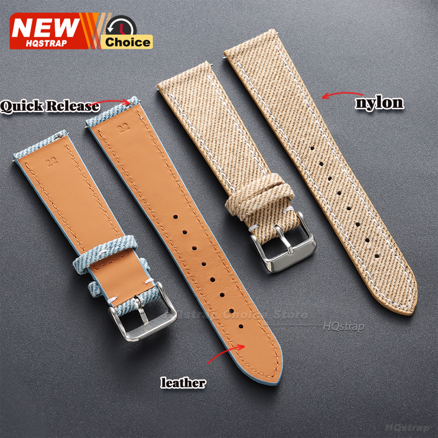 Nylon Denim Fabric Watch Strap - Canvas Strap Watch avaliação e preço