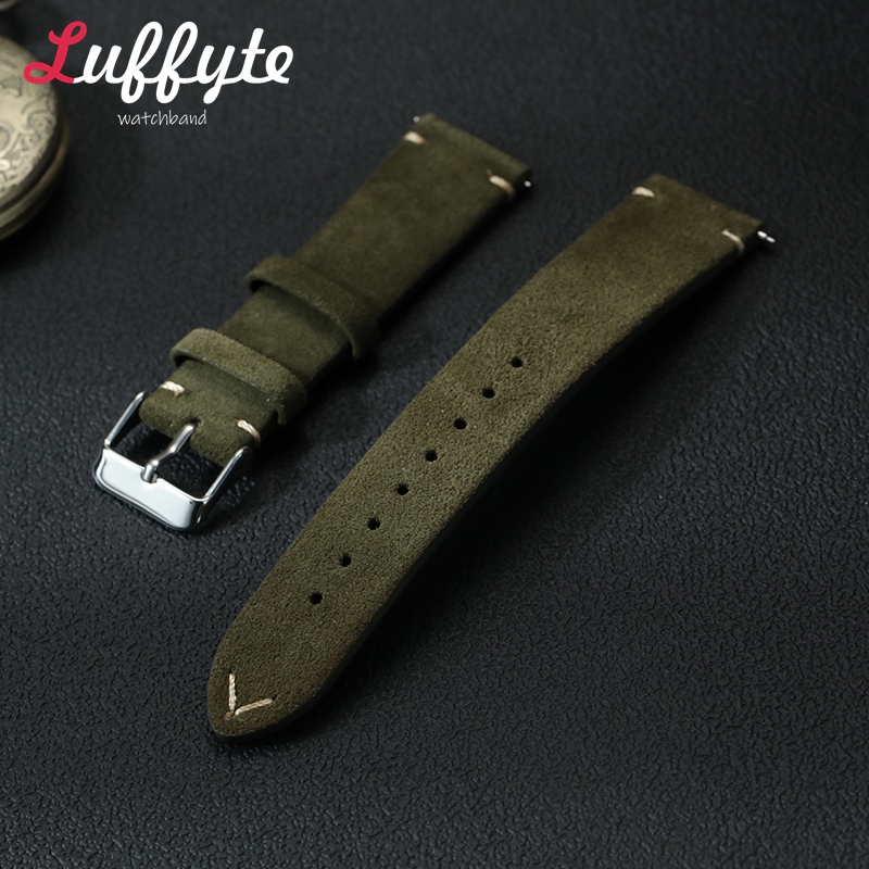 Vintage Suede Leather Watch Ba - Suede Strap Watch avaliação e preço