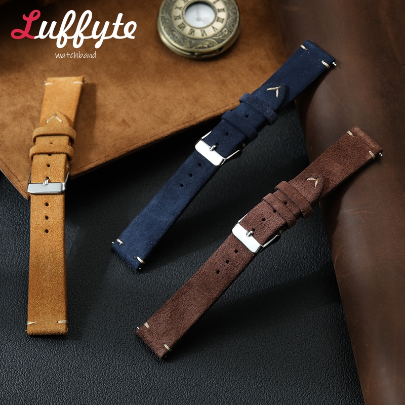 Vintage Suede Leather Watch Ba - Suede Strap Watch avaliação e preço