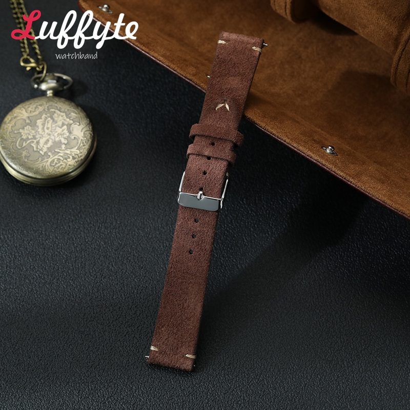 Vintage Suede Leather Watch Ba - Suede Strap Watch avaliação e preço