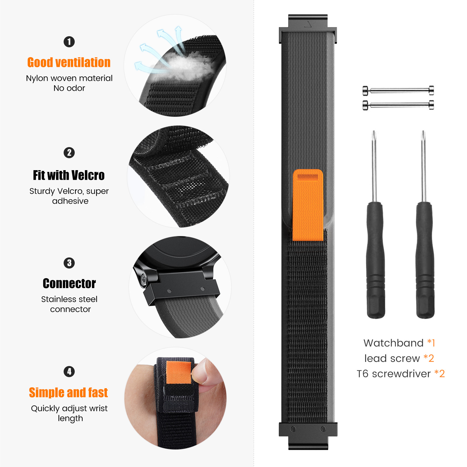 New Sports Nylon Loop Strap Fo - Sport Loop Velcro avaliação e preço