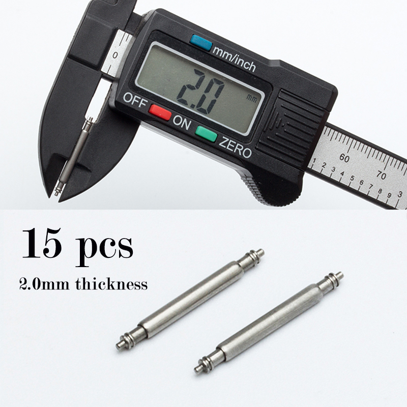 15pcs Watch Band Pin 2.0mm Dia - Spring Bar Tool Set avaliação e preço
