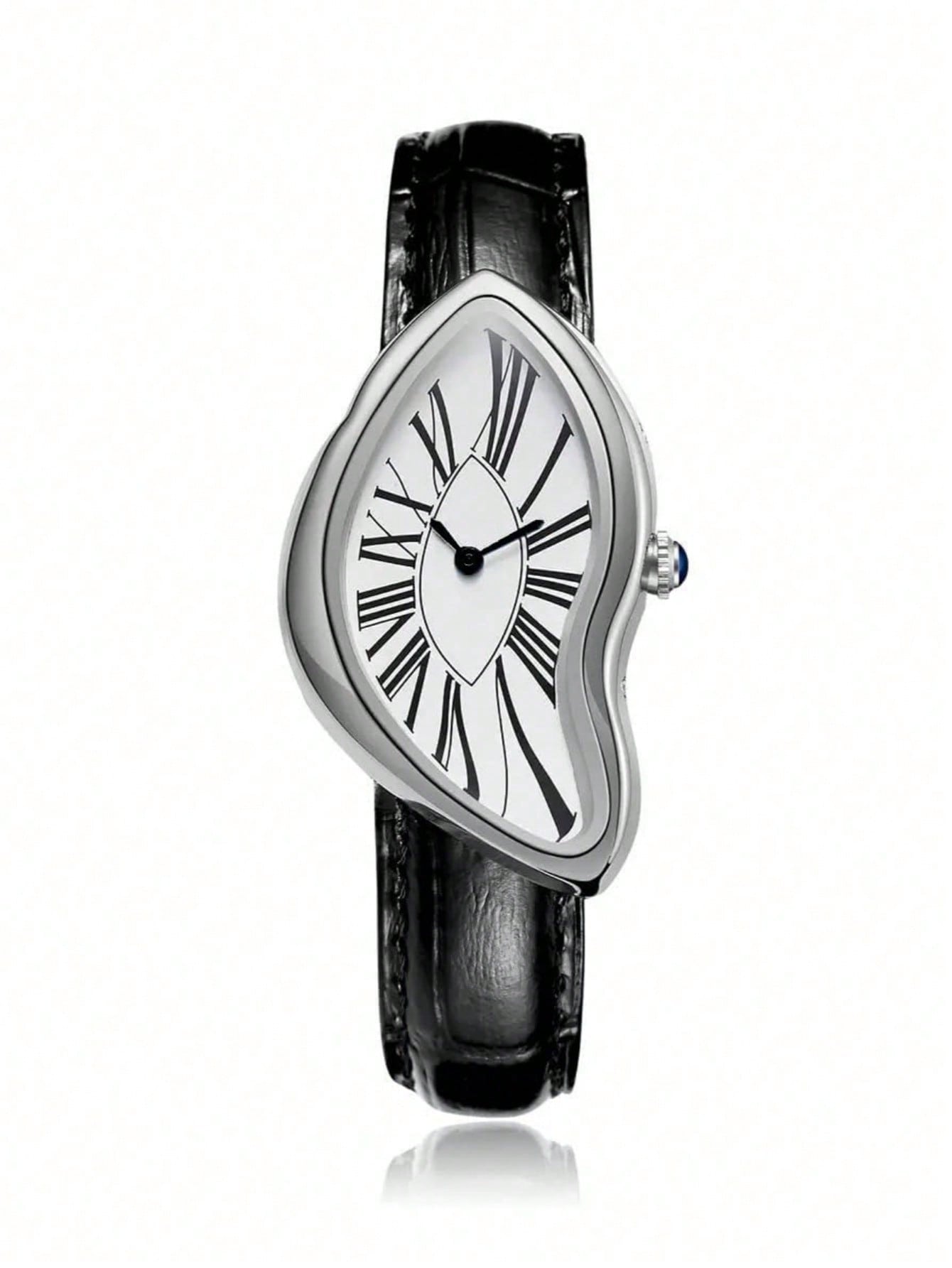 Creative Melt Luxury Watch for - Leather Watch Band Men avaliação e preço