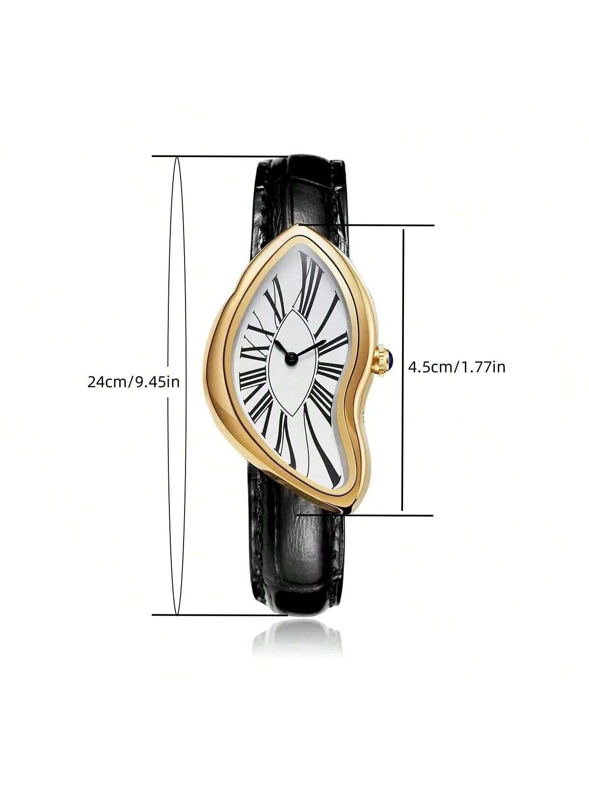 Creative Melt Luxury Watch for - Leather Watch Band Men avaliação e preço