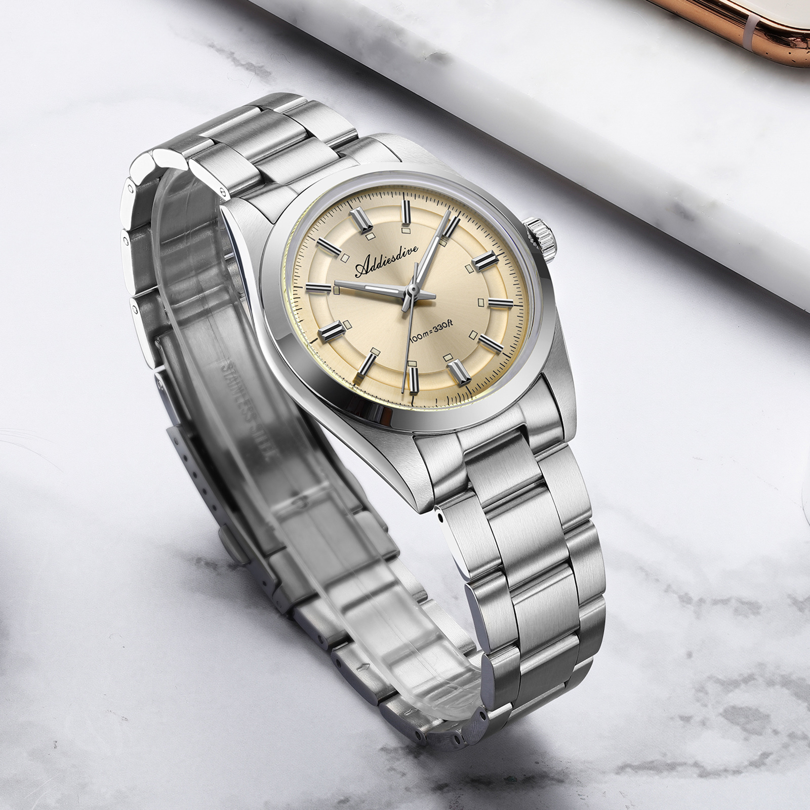 ADDIESDIVE Super Luminous Japa - Stainless Bracelet Diver avaliação e preço
