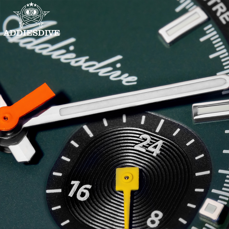 ADDIESDIVE Chronograph VK64 Wa - Rubber Strap Diver avaliação e preço