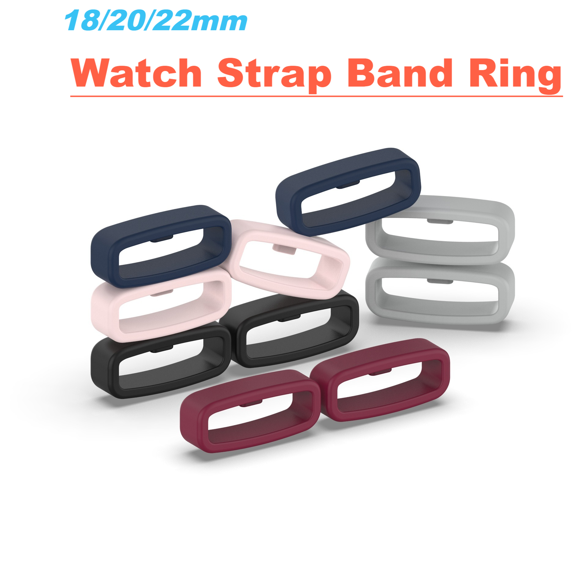 ​Rubber Watch Strap Band Keepe - Silicone Watch Band 22Mm avaliação e preço
