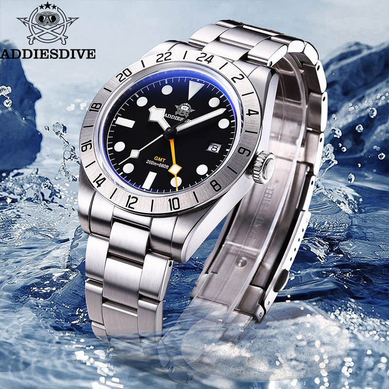 ADDIESDIVE New Luxury Men's Wa - Stainless Bracelet Diver avaliação e preço
