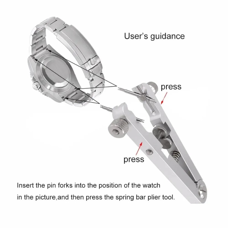 Aluminum Alloy Watch Band Remo - Spring Bar Tool Set avaliação e preço