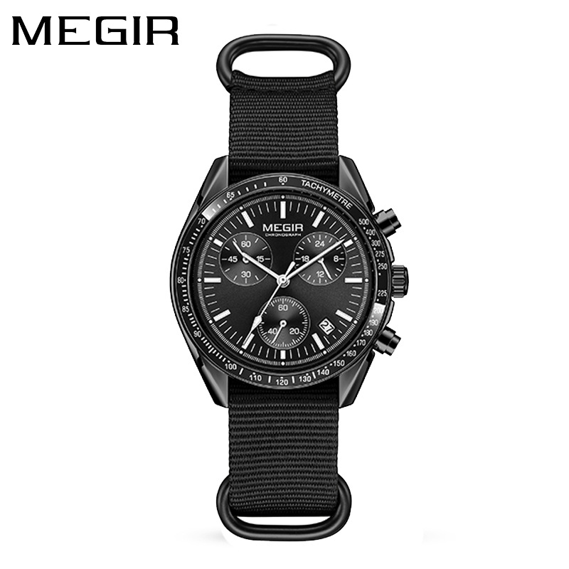 MEGIR 2247 New Luxury Men's Wa - Canvas Strap Watch avaliação e preço
