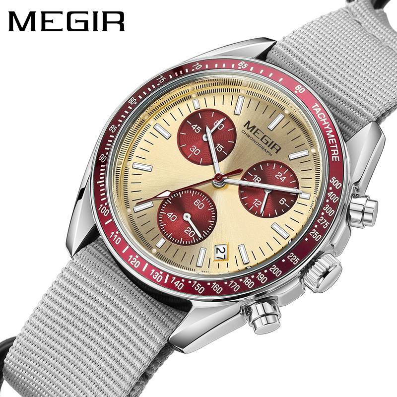 MEGIR 2247 New Luxury Men's Wa - Canvas Strap Watch avaliação e preço
