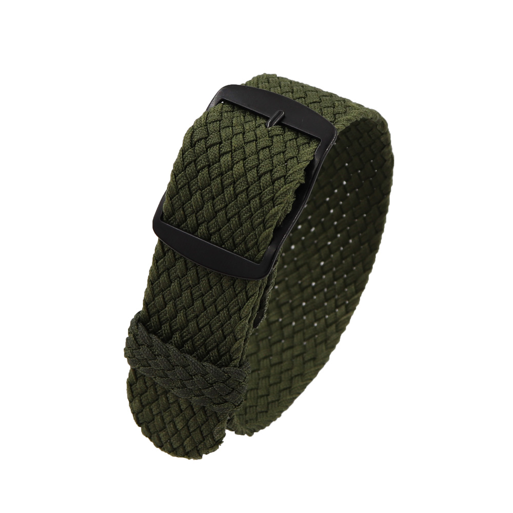 18mm 20mm 22mm Solid color For - Perlon Strap Woven avaliação e preço