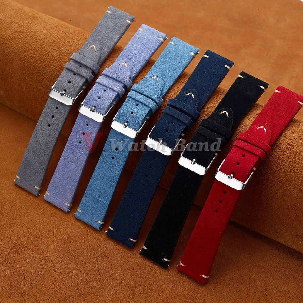 14mm 16mm 18mm Wristband Quick - Suede Strap Watch avaliação e preço