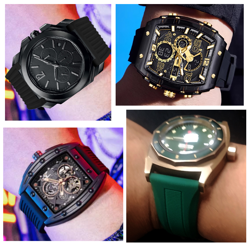 20mm 22mm 24mm 26mm 28mm 30mm  - Rubber Strap Diver avaliação e preço