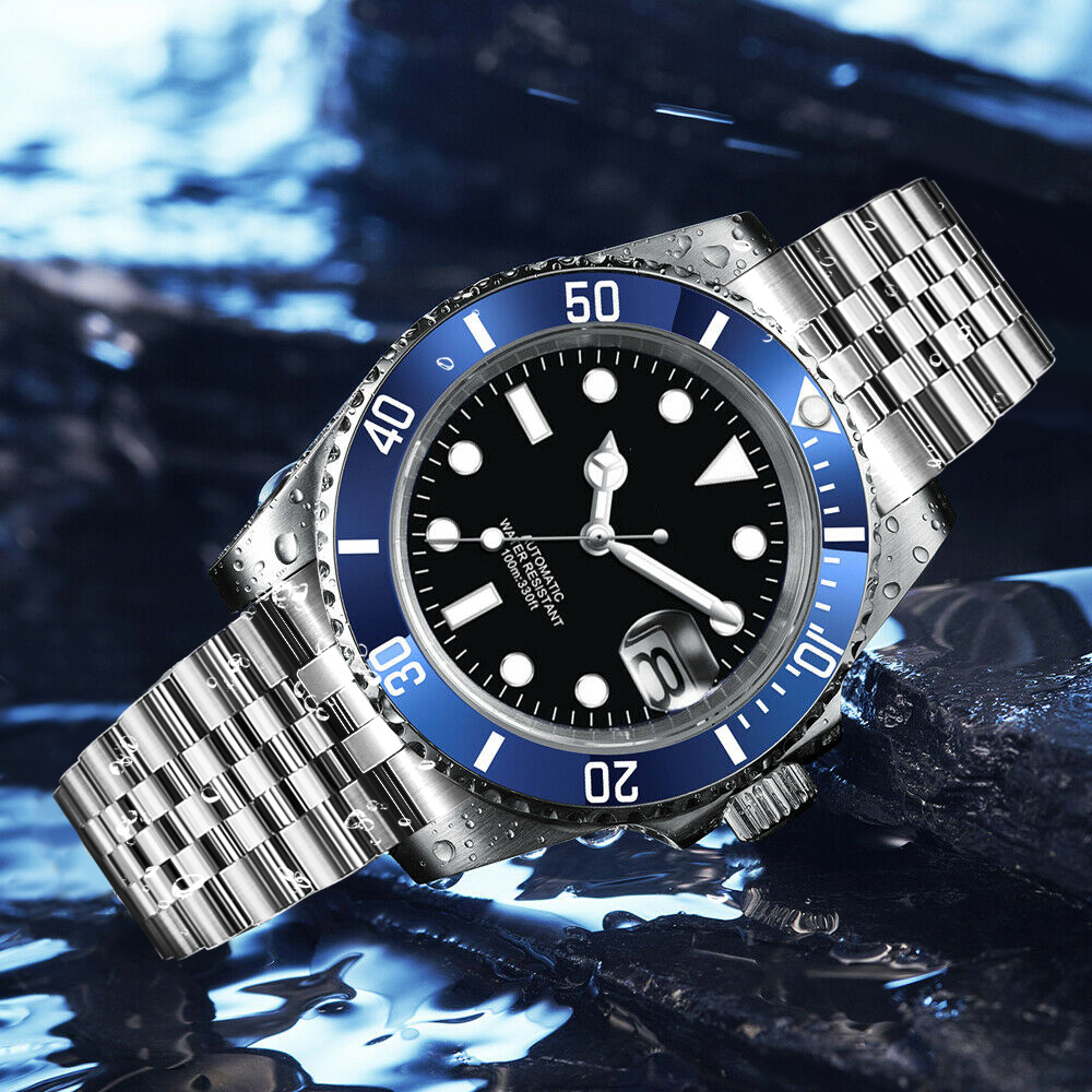 DIY Logo 40MM Dive Watch NH35  - Stainless Bracelet Diver avaliação e preço