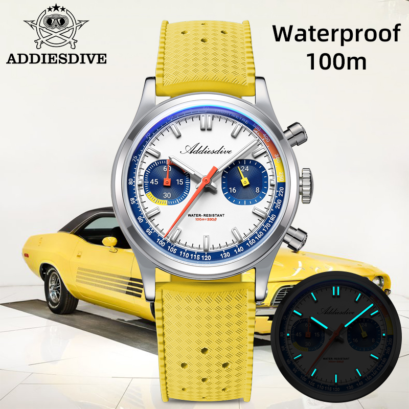 ADDIESDIVE Fashion Men's Quart - Rubber Strap Diver avaliação e preço