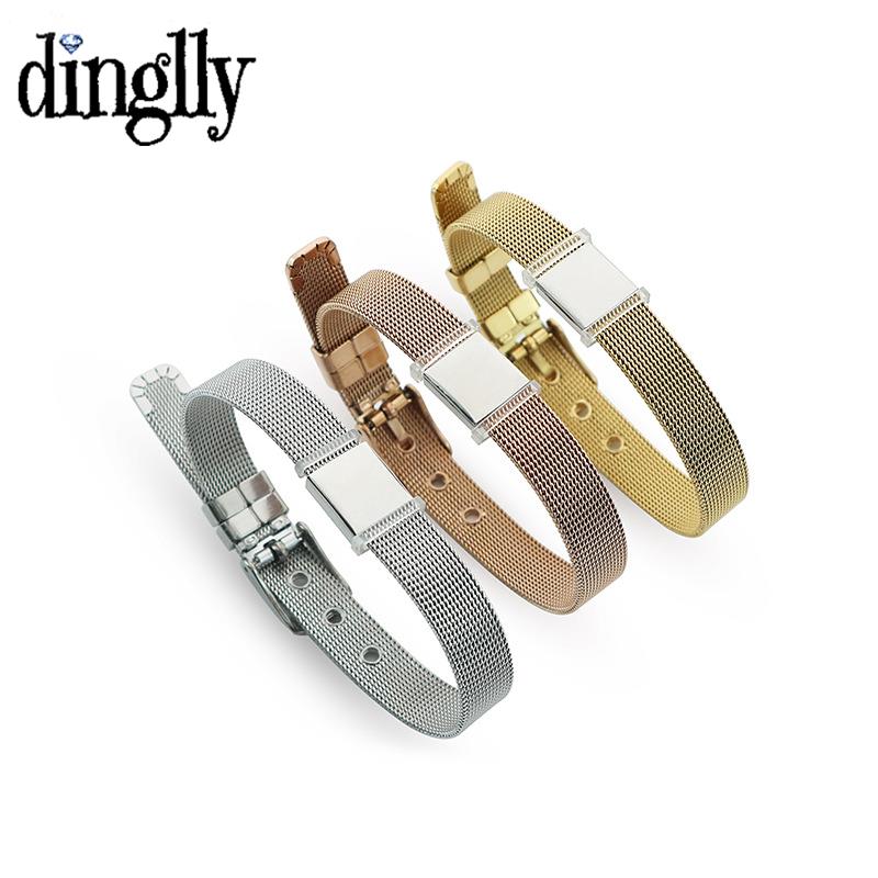DINGLLY 10mm High Quality Stai - Mesh Strap Metal avaliação e preço