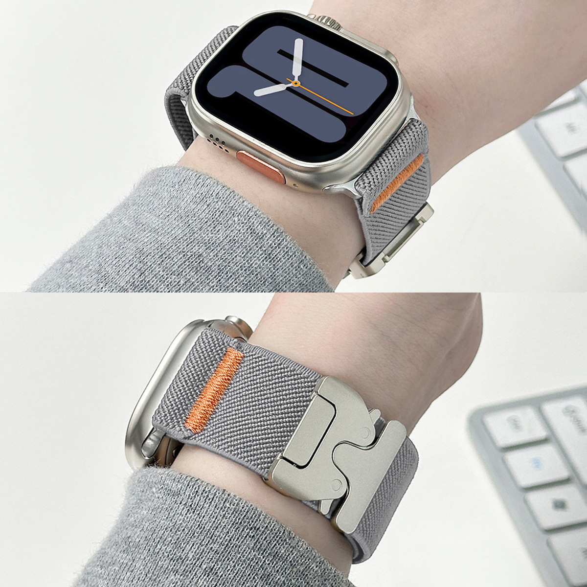 For Apple Watch Band Nylon Ela - Parachute Strap Elastic avaliação e preço