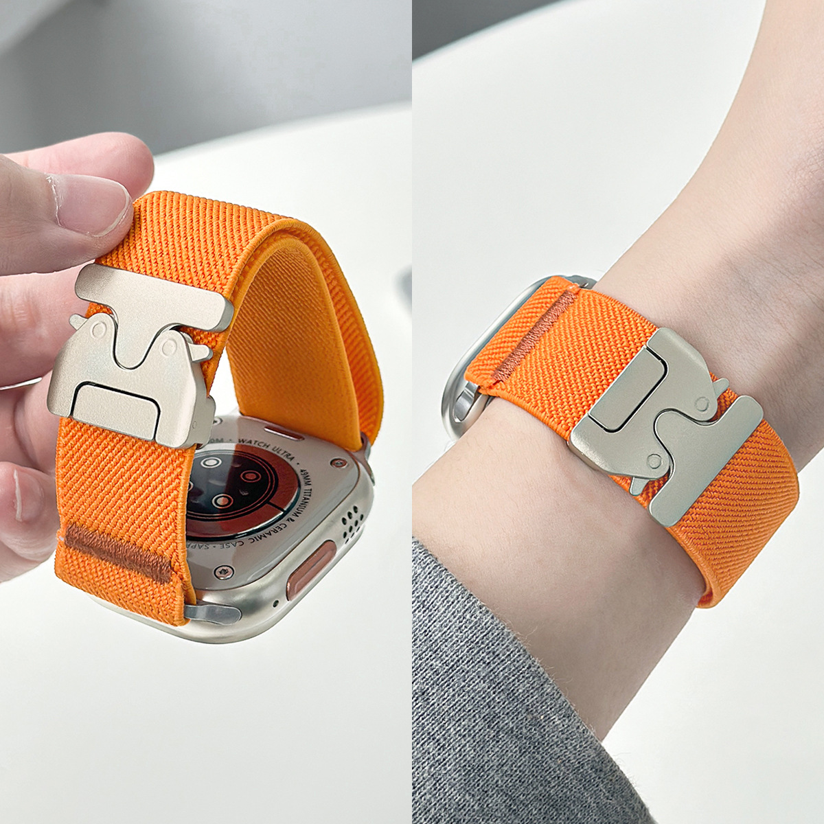 For Apple Watch Band Nylon Ela - Parachute Strap Elastic avaliação e preço