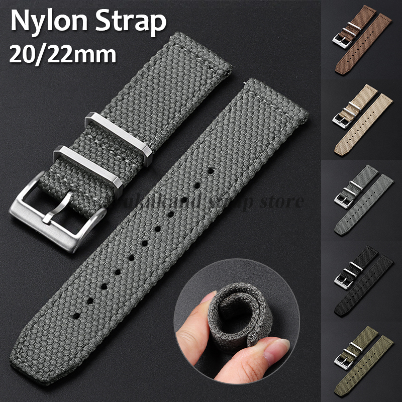 20mm 22mm High Quality Nylon W - Canvas Strap Watch avaliação e preço