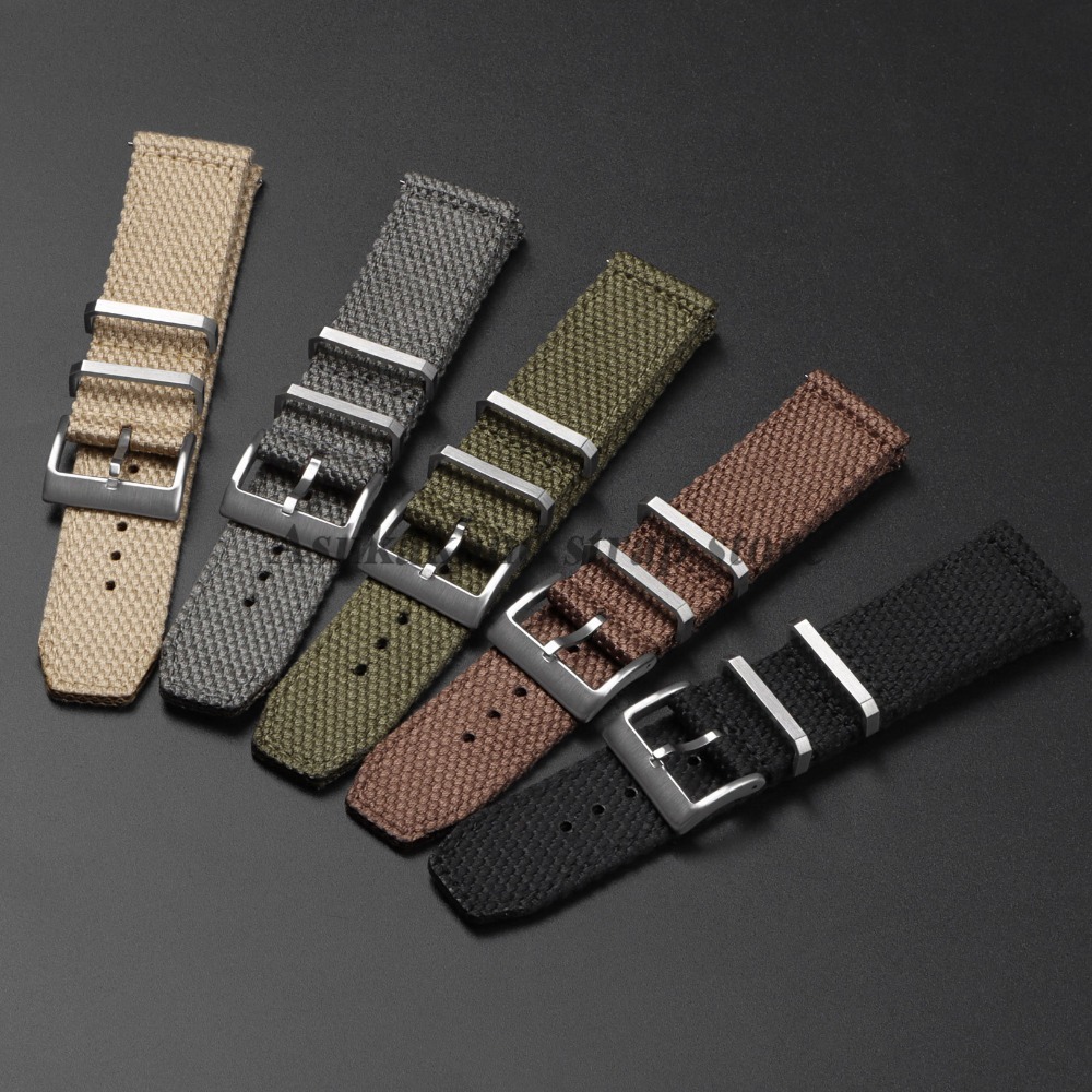 20mm 22mm High Quality Nylon W - Canvas Strap Watch avaliação e preço