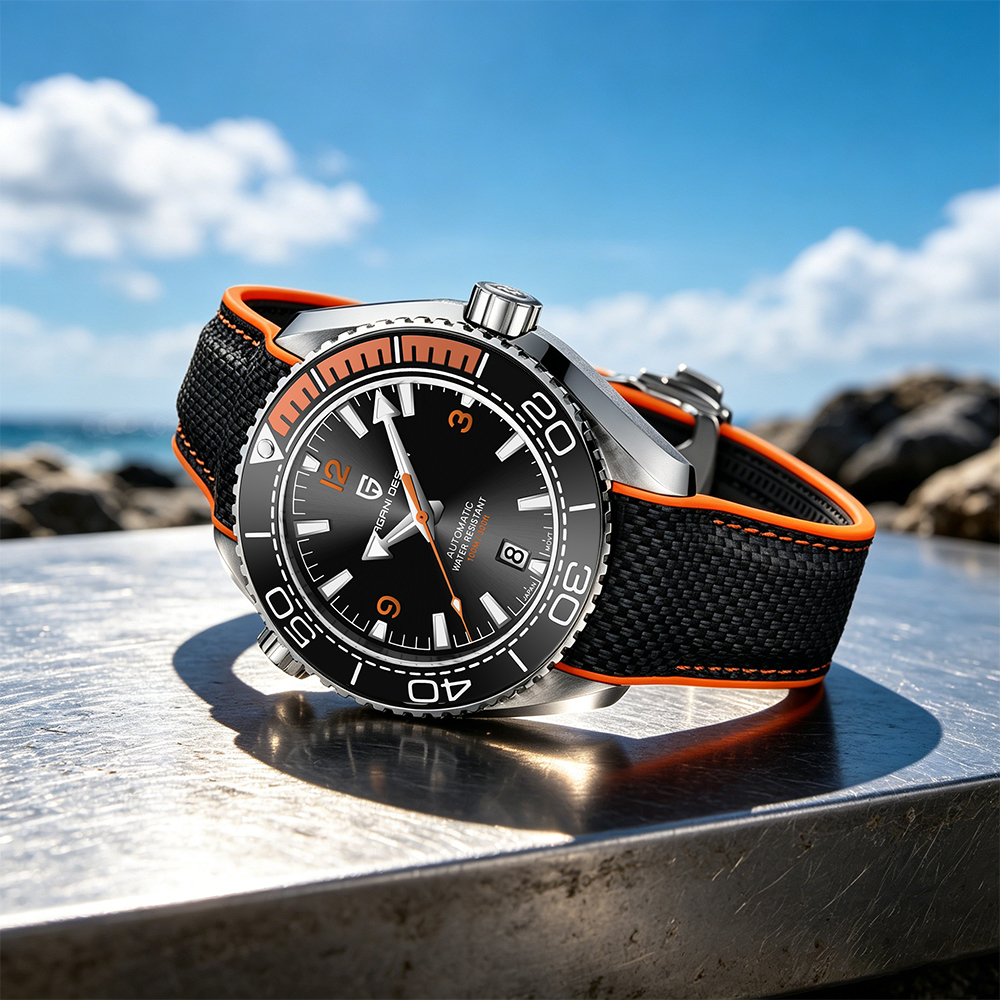 PAGANI DESIGN Diving Watch 100 - Rubber Strap Diver avaliação e preço
