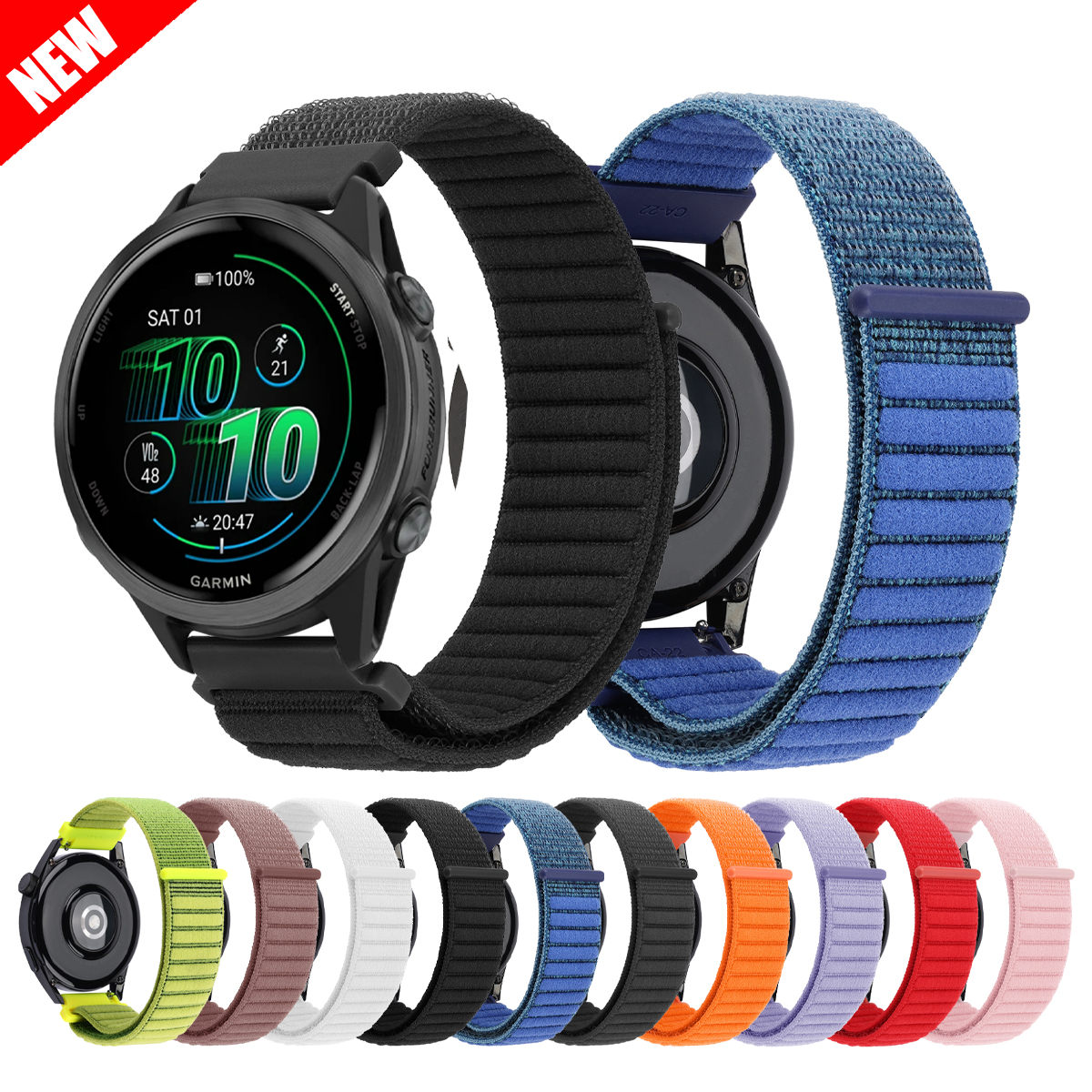Nylon loop Band For Garmin Viv - Sport Loop Velcro avaliação e preço