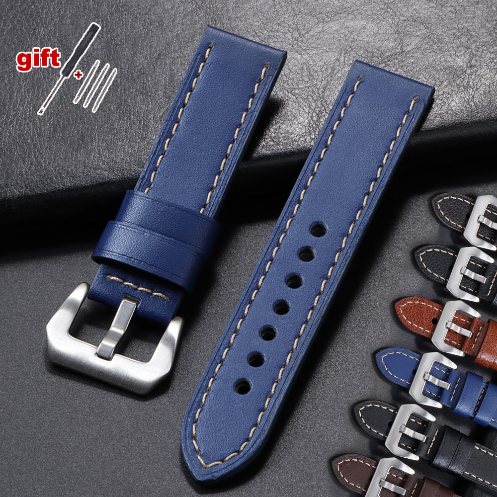 18mm 20mm 22mm 24mm Genuine Le - Suede Strap Watch avaliação e preço