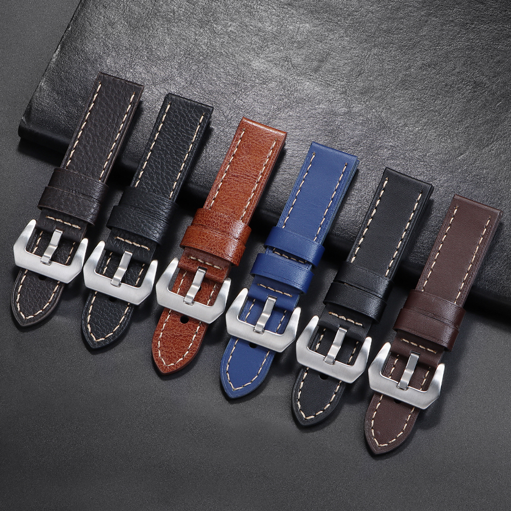 18mm 20mm 22mm 24mm Genuine Le - Suede Strap Watch avaliação e preço