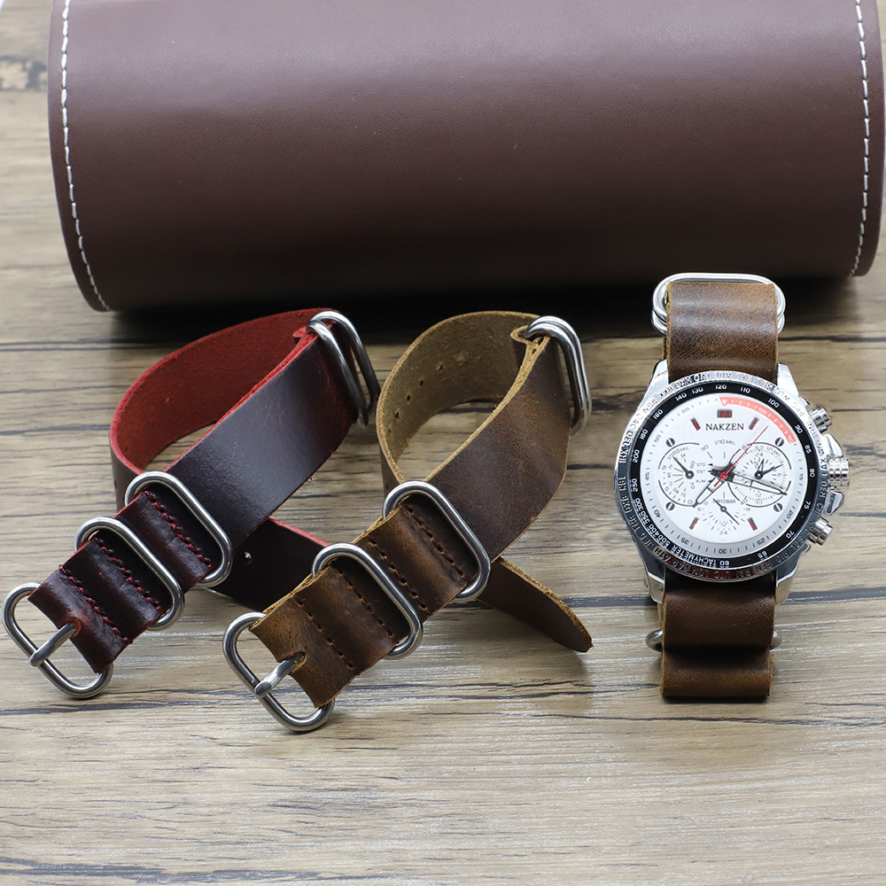 Genuine Leather Watch Band 18m - Suede Strap Watch avaliação e preço