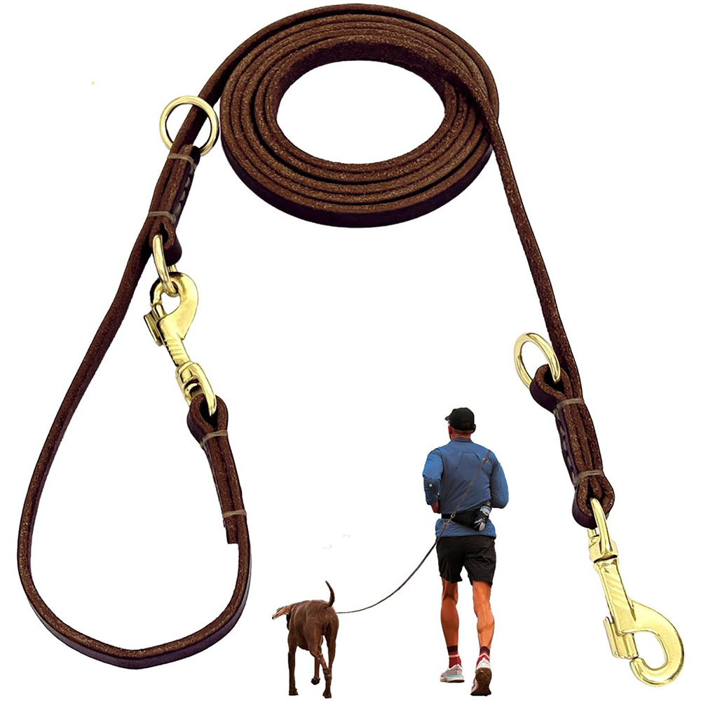 Multi Function Leather Dog Lea - Leather Strap Quick Release avaliação e preço