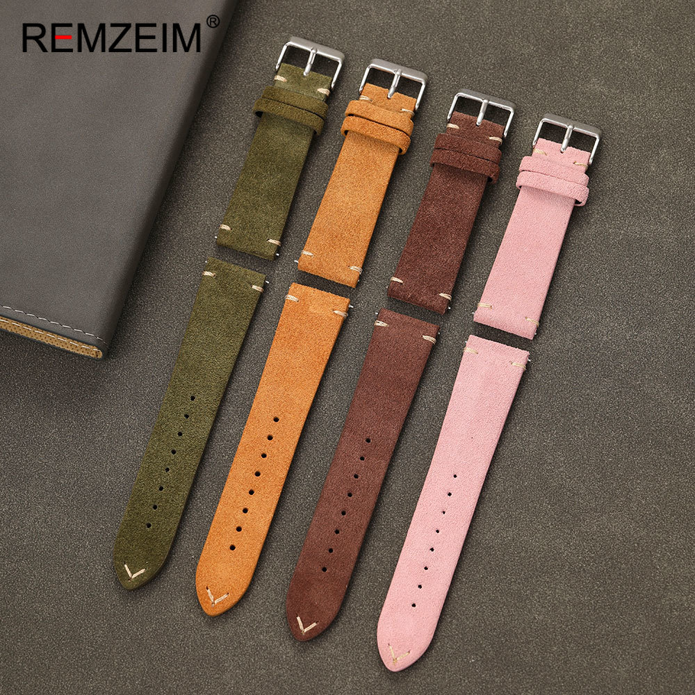Unisex Suede Leather Watch Bel - Suede Strap Watch avaliação e preço