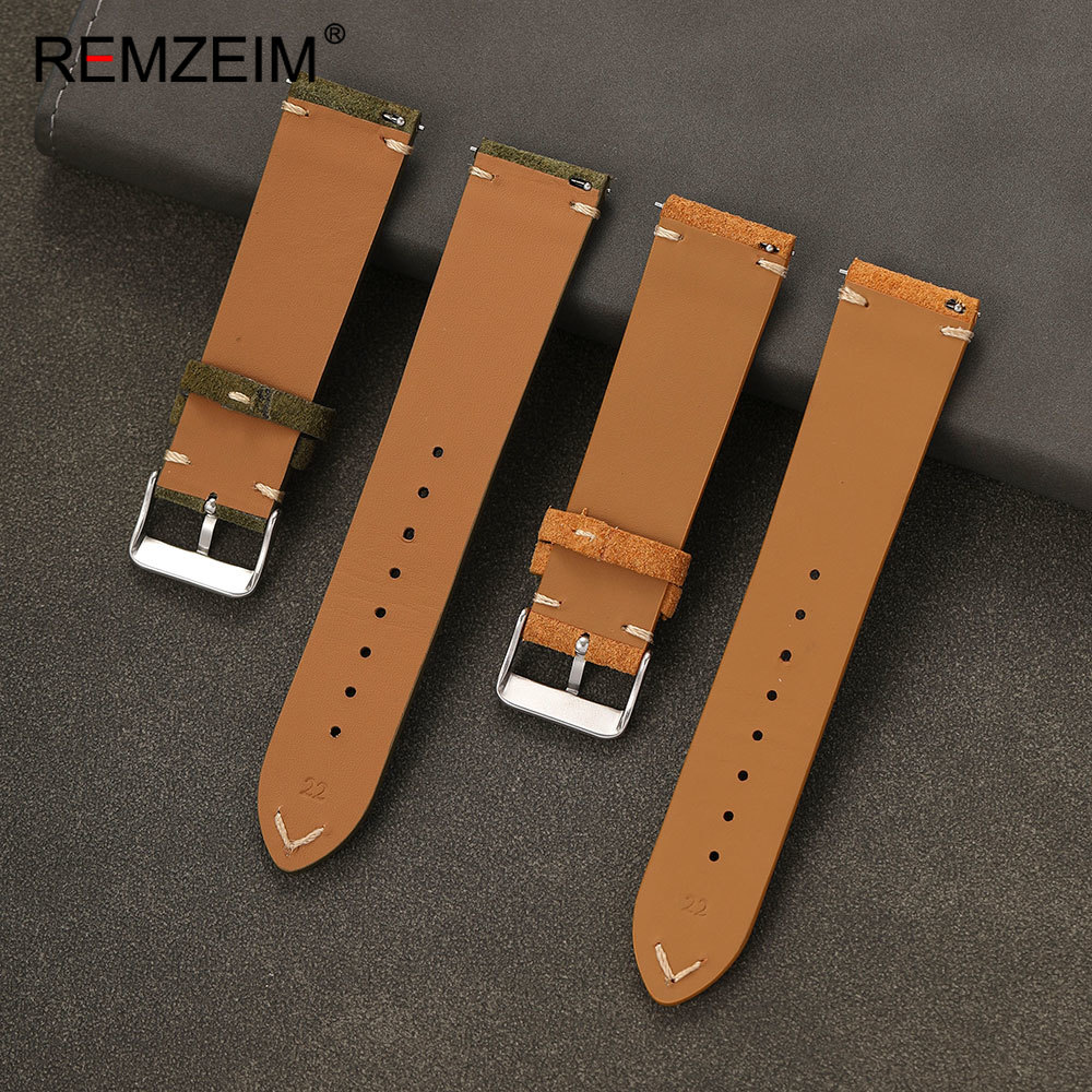 Unisex Suede Leather Watch Bel - Suede Strap Watch avaliação e preço