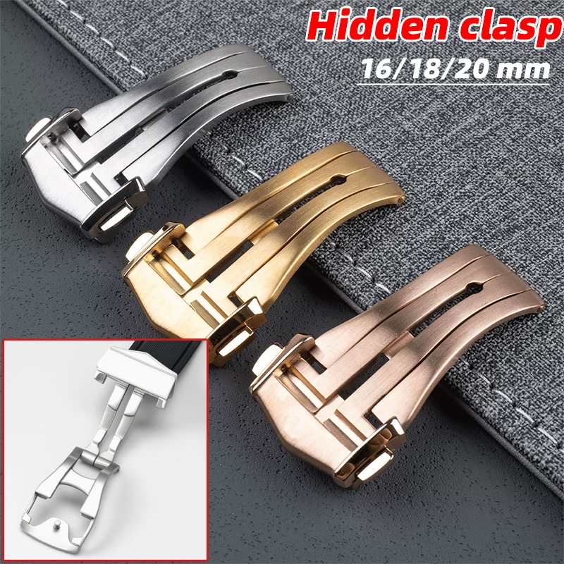 For Omega Deployment Clasp Lea - Butterfly Clasp Deployant avaliação e preço