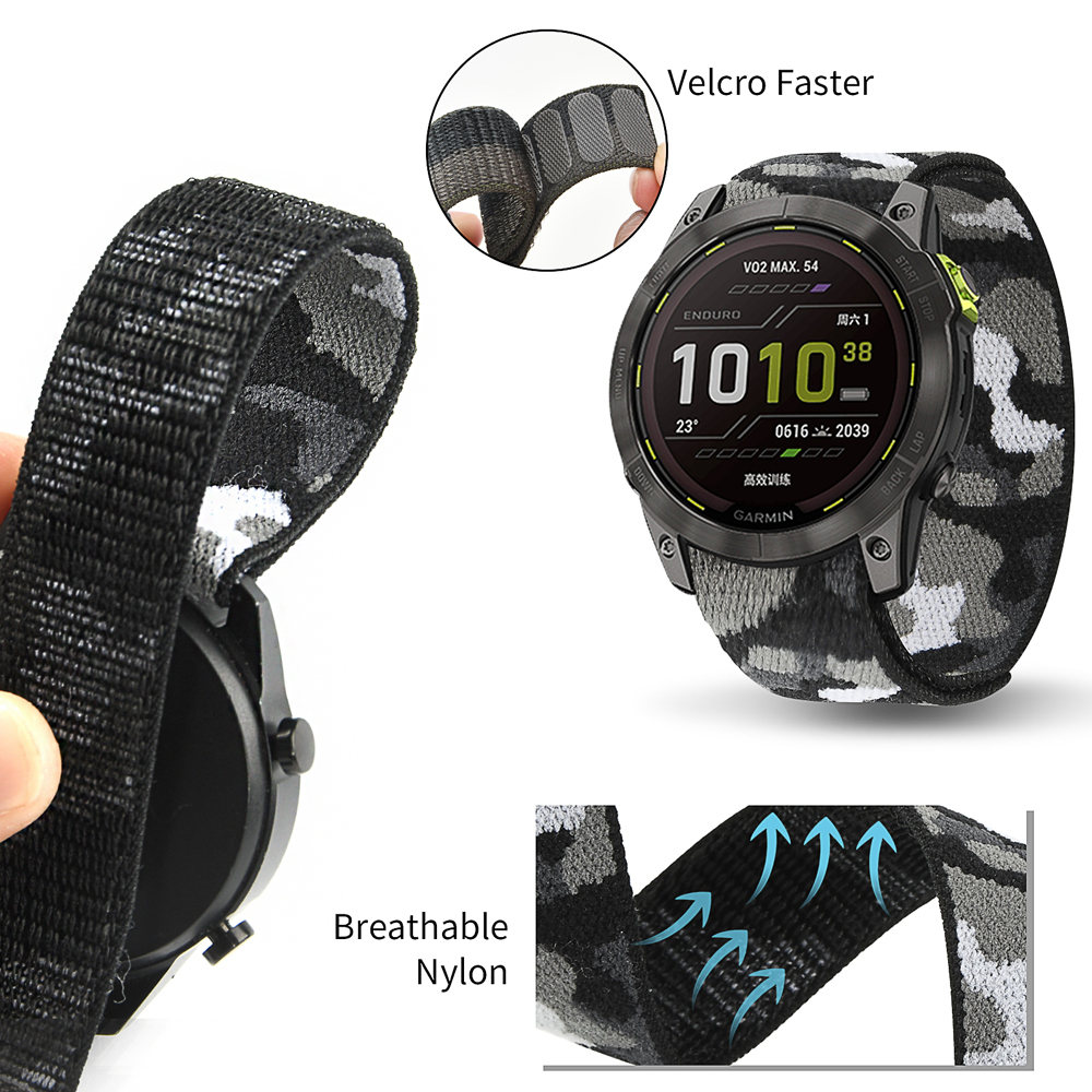 22mm 26mm Nylon QuickFit Strap - Sport Loop Velcro avaliação e preço