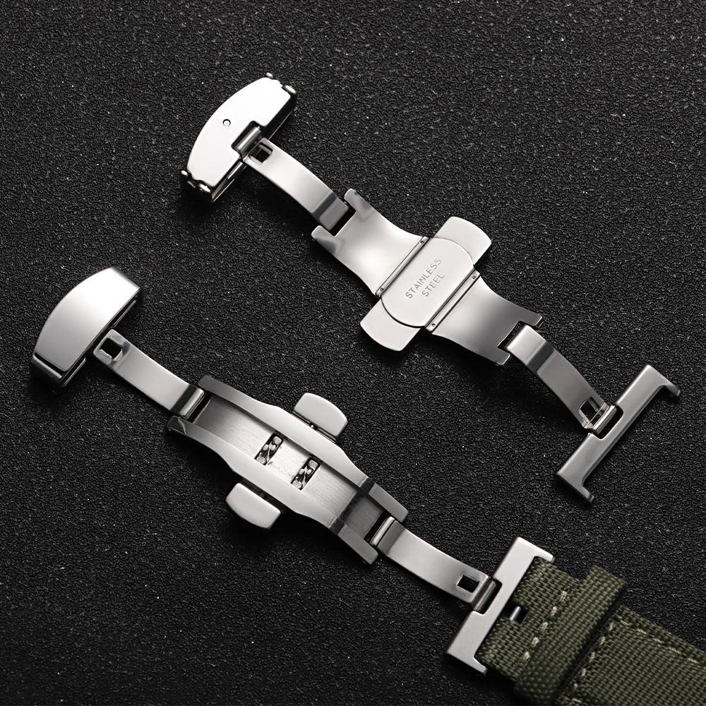 10/12/14/16/18/20/22mm Polishe - Butterfly Clasp Deployant avaliação e preço