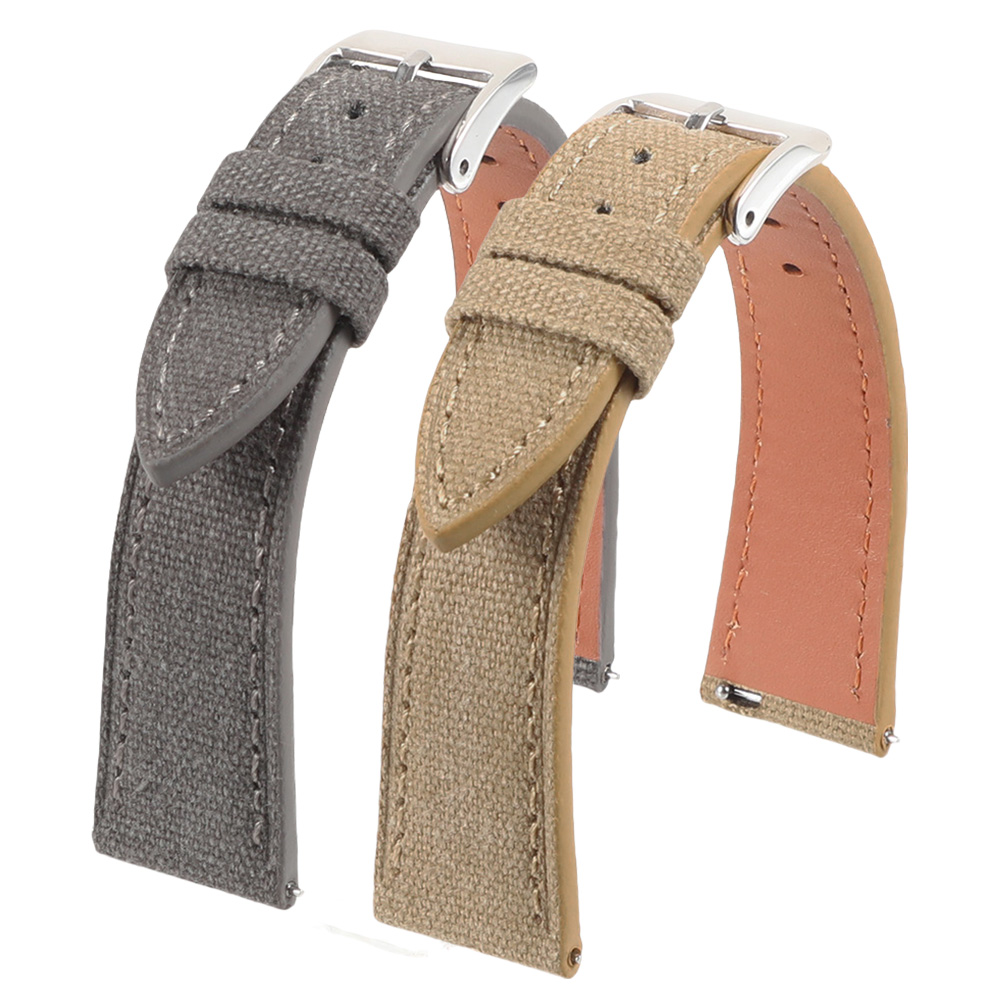 Handcrafted Slim Watch Strap 2 - Canvas Strap Watch avaliação e preço