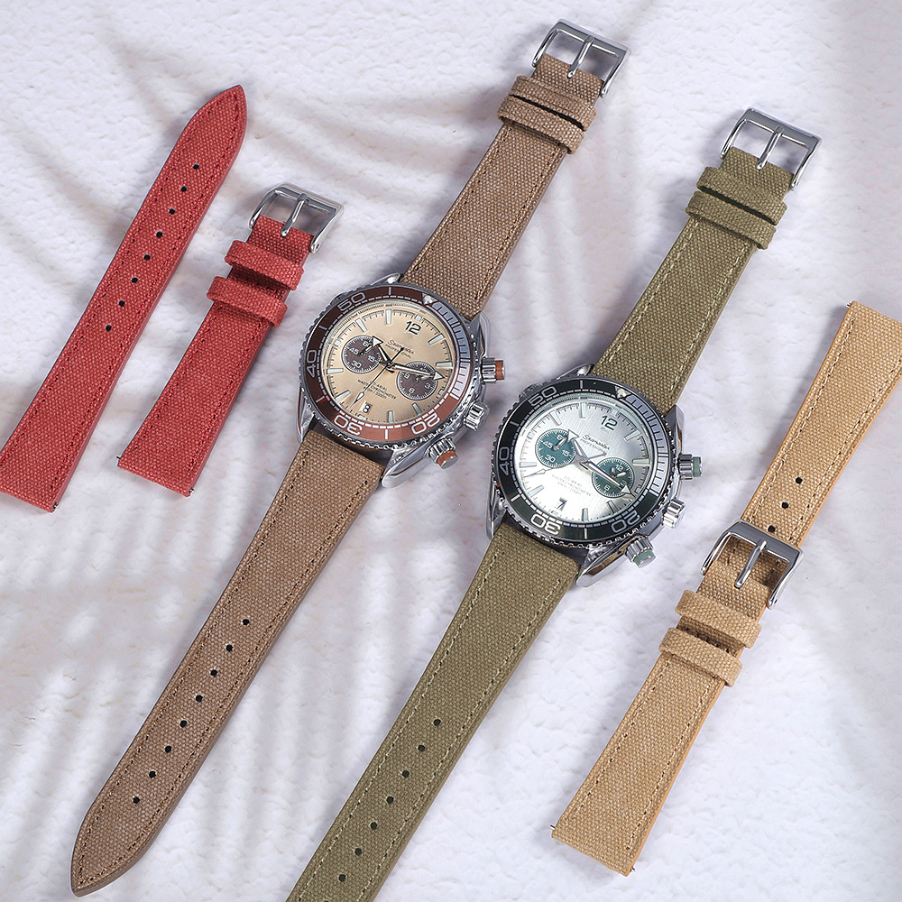 Handcrafted Slim Watch Strap 2 - Canvas Strap Watch avaliação e preço