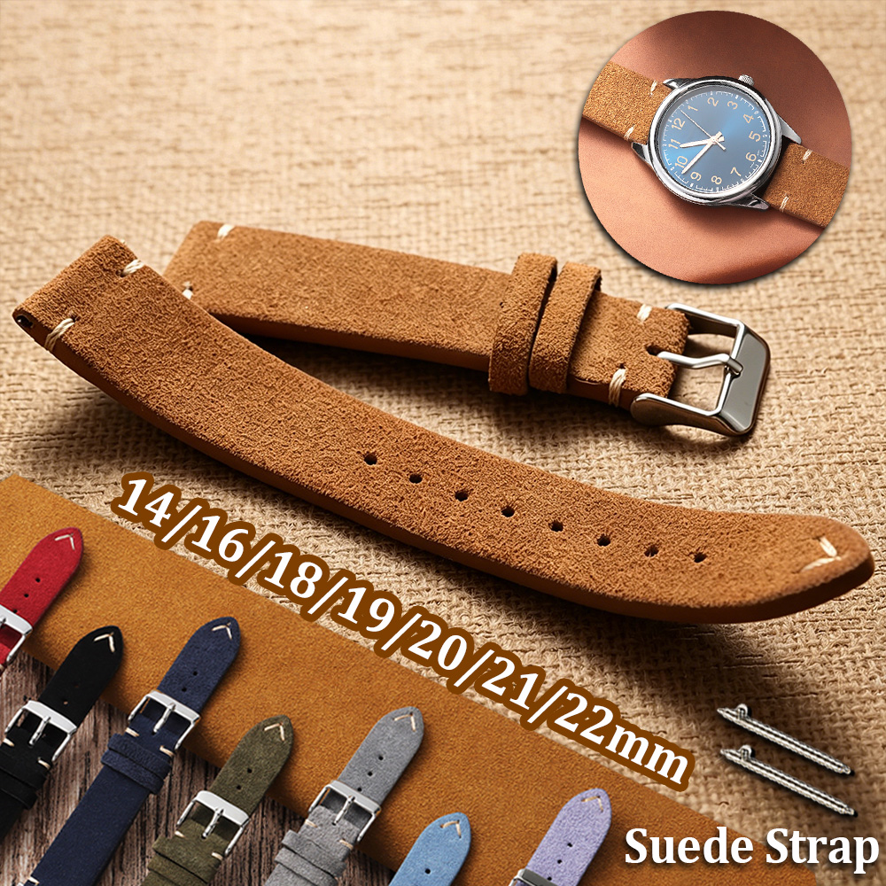 14 16 18 19 20 21 22mm Quick R - Suede Strap Watch avaliação e preço