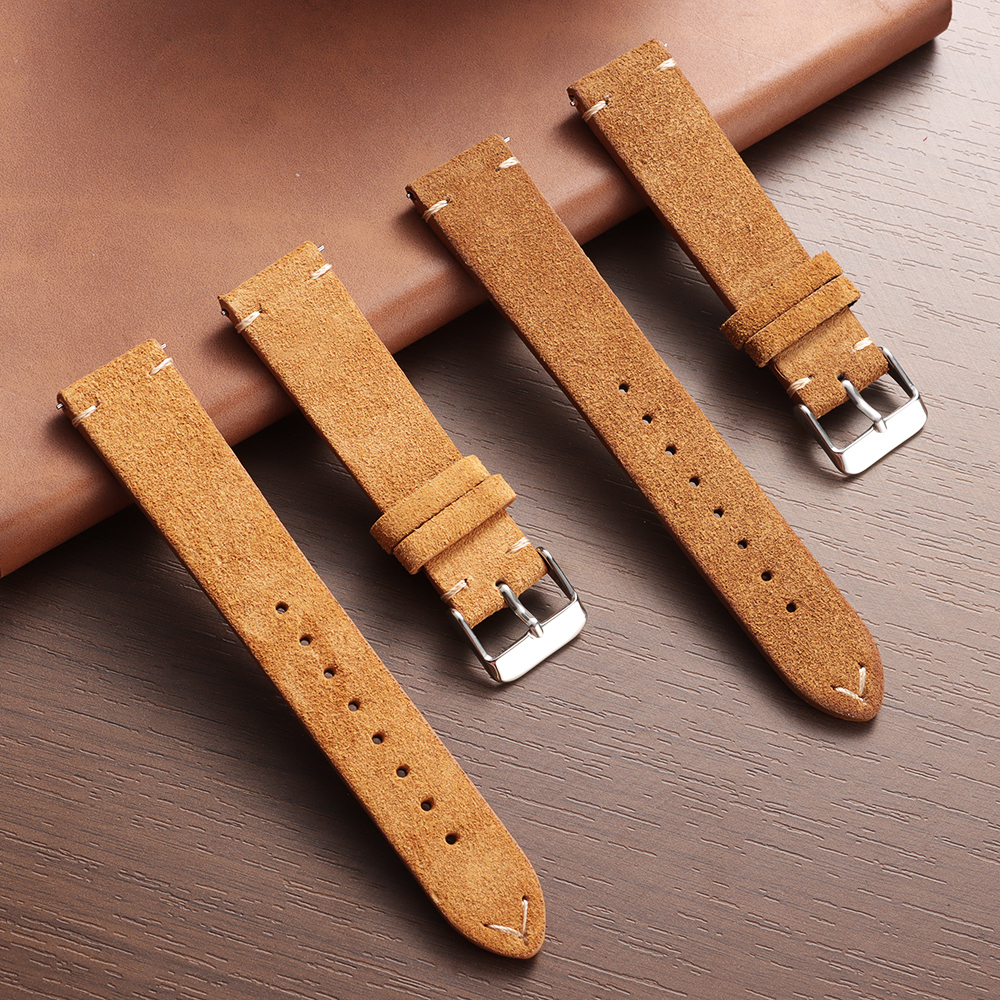 14 16 18 19 20 21 22mm Quick R - Suede Strap Watch avaliação e preço