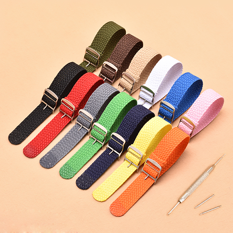 Nylon Weave Watch Strap for Pe - Perlon Strap Woven avaliação e preço